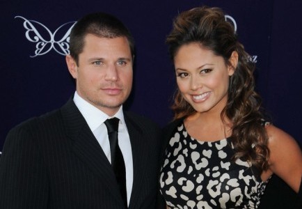 Nick Lachey and Vanessa Minnillo. Photo: Bob Charlotte / PR Photos