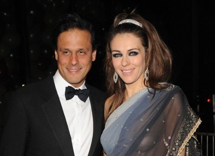 Arun Nayar and Elizabeth Hurley. Photo: Solarpix / PR Photos