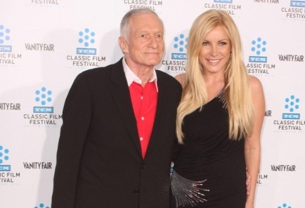 Hugh Hefner and Crystal Harris. Photo: Tommaso Boddi / PR Photos