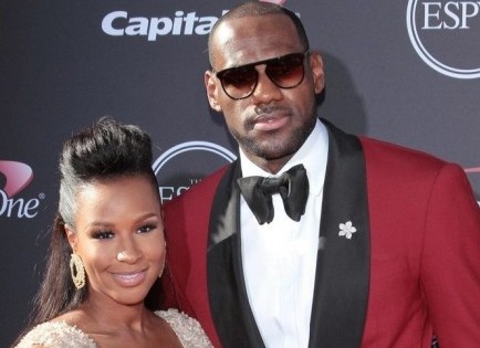 Savannah Brinson and LeBron James. Photo: Savannah Brinson and LeBron James