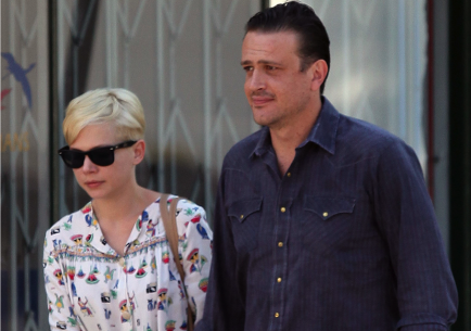 Michelle Williams and Jason Segel. Photo: Miguel/VM/FAMEFLYNET PICTURES