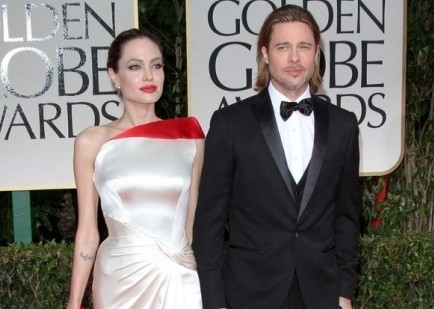 Angelina Jolie and Brad Pitt. Photo: Andrew Evans / PR Photos
