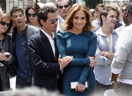 Marc Anthony and Jennifer Lopez. Photo: Fame Pictures