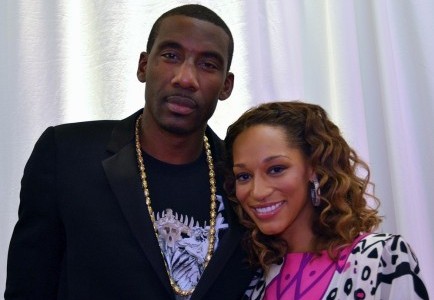 Amar'e Stoudemire and Alexis Welch. Photo: Bernadette Giacomazzo/PR Photos