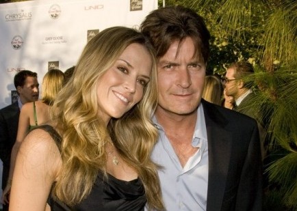 Brooke Mueller and Charlie Sheen. Photo: Chris Hatcher / PR Photos