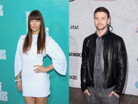 Jessica Biel and Justin Timberlake. Photos: Andrew Evans / PR Photos; Andrew Evans / PR Photos