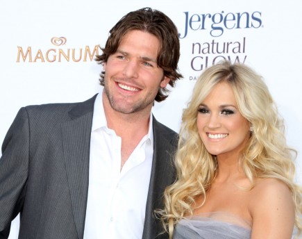 Mike Fisher and Carrie Underwood. Photo: FPA/FameFlynet Pictures