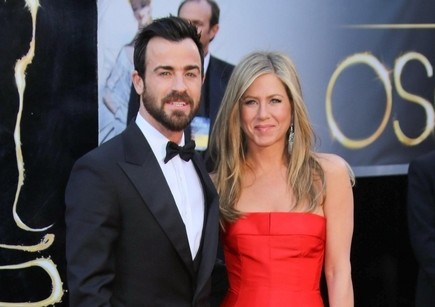 Justin Theroux and Jennifer Aniston. Photo: Andrew Evans / PR Photos