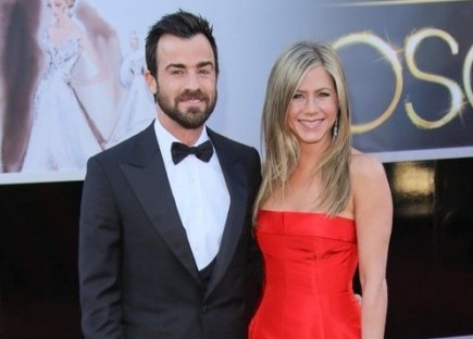 Justin Theroux and Jennifer Aniston. Photo: Andrew Evans / PR Photos