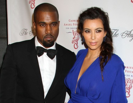 Kanye West and Kim Kardashian. Photo: GG/FAMEFLYNET PICTURES