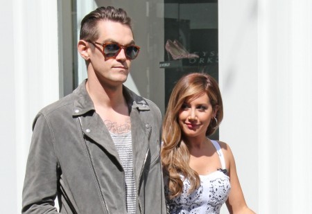 Christopher French and Ashley Tisdale. Photo: Parisa/FAMEFLYNET PICTURES