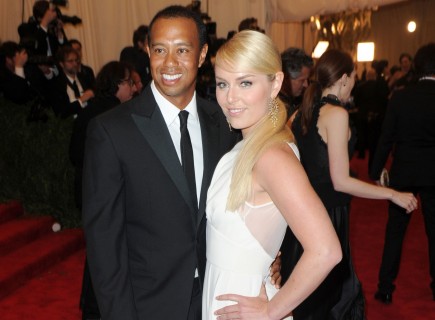 Tiger Woods and Lindsey Vonn. Photo: AAR/FAMEFLYNET PICTURES