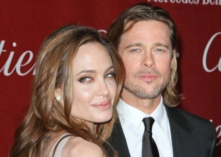 Angelina Jolie and Brad Pitt. Photo: Andrew Evans / PR Photos