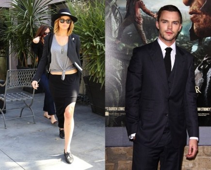 Jennifer Lawrence and Nicholas Hoult. Photo: FAMEFLYNET, Juan Rico/FAMEFLYNET PICTURES