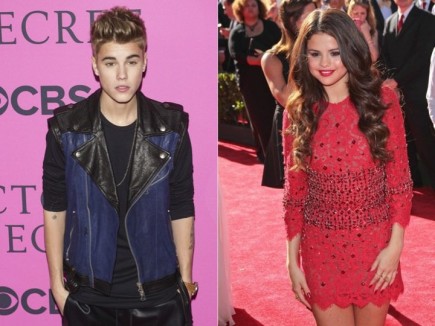 Justin Bieber and Selena Gomez. Photo: Marco Sagliocco / PR Photos; Andrew Evans / PR Photos