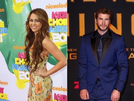 Miley Cyrus and Liam Hemsworth. Photo: Andrew Evans / PR Photos; Away! / PR Photos